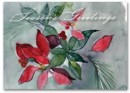 HS1316 Seasonal Flora Holiday Card personalized with your business or personal information