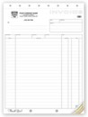 106 Shipping Invoice, Classic Design, Large Format personalized with your business information