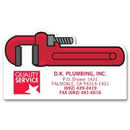 108864 Plumbers Wrench Magnet personalized with your business information
