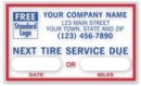 1690E Windshield Static-Cling Label personalized with your business information