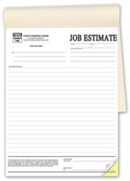 215B Job Estimate form, booked, personalized with your business information