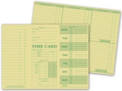 225; Weekly Time Card