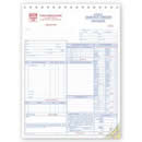 6501 Service Order w/checklist, large format personalized with business information!