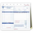 650; Garage Repair Order with carbons, small format personalizefd with business information!