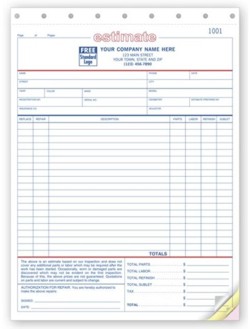 660 Repair Estimate form personalized with your business information. Request a FREE sample