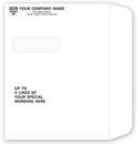 747 Booklet Envelope Single Window personalized with your business information