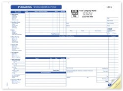CON6535 Plumbing Service form personalized with your business information