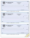 DLA104 3-to-a-page laser Check personalized with your business and bank information