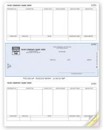 DLM226 Peachtree Accounts Payable Laser Check, middle format, personalized with business and bank information