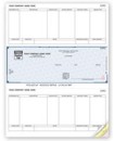 SDLM260 High Security Laser Check, Middle Format, personalized with your business and bank information