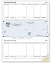 SDLM260 High Security Laser Check, Middle Format, personalized with your business and bank information